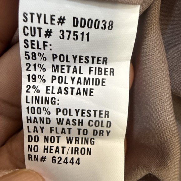 Nicole Miller Dress 0 Bronze Babydoll Ruched Mermaid Formal Gown Evening - Picture 12 of 12